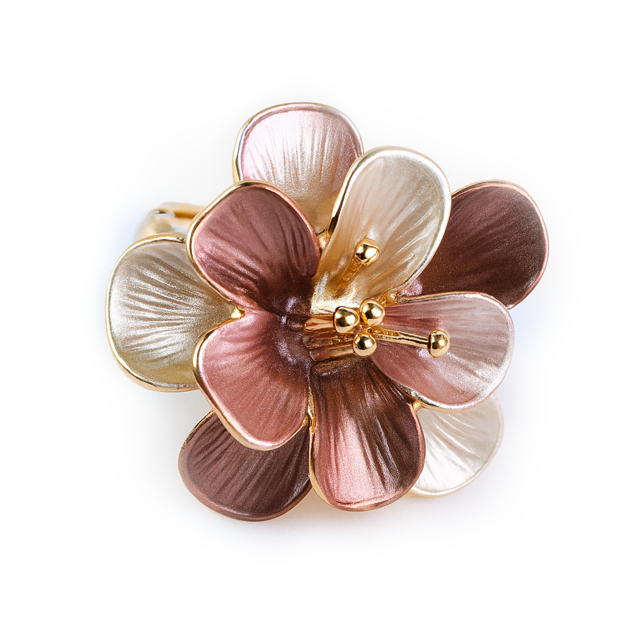 Aanura Multicolor Enamel Flower Ring