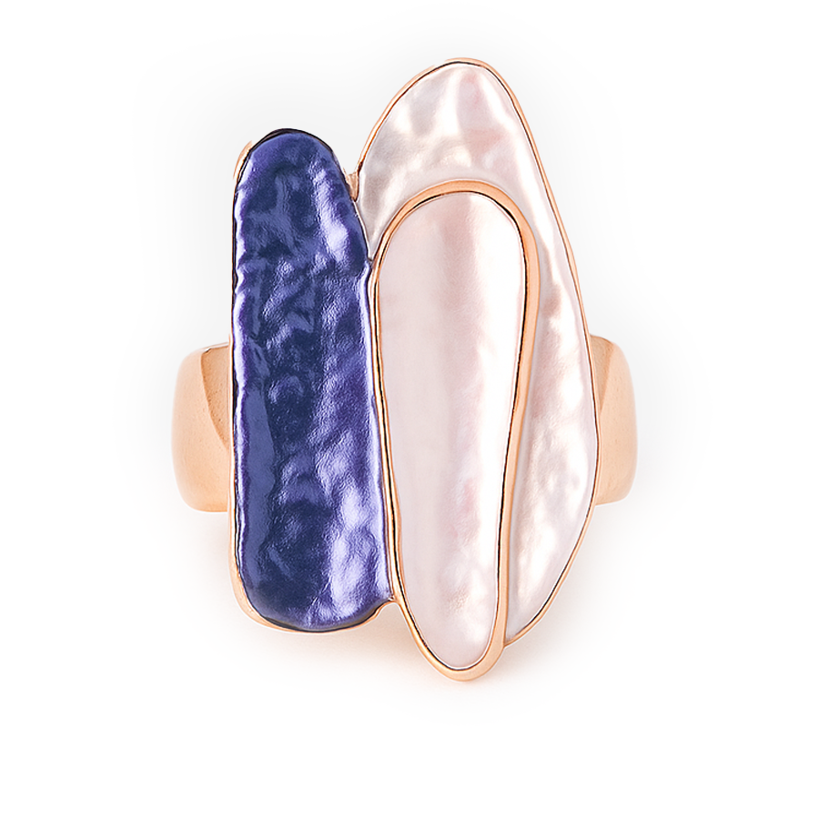 Aanura Abstract Floral Statement Ring