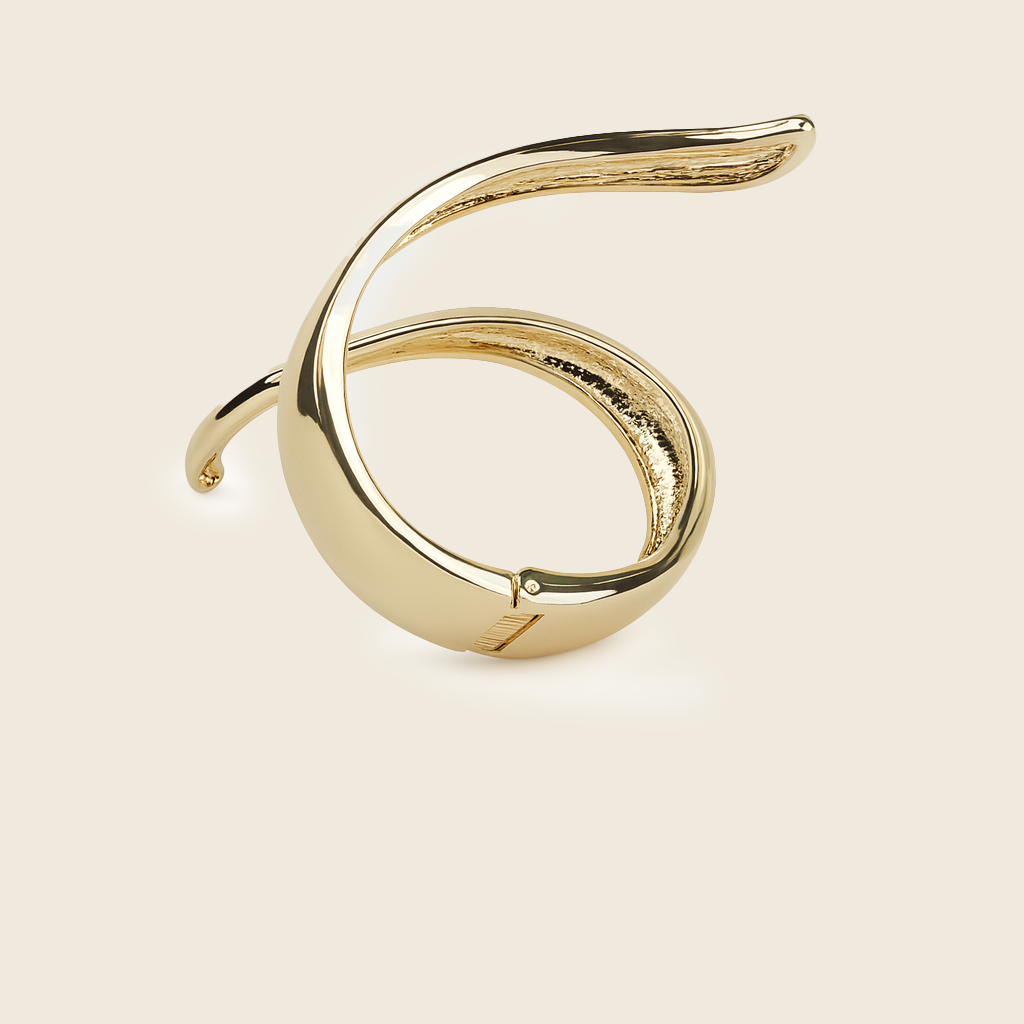 Aanura Gold Spiral Statement Bracelet
