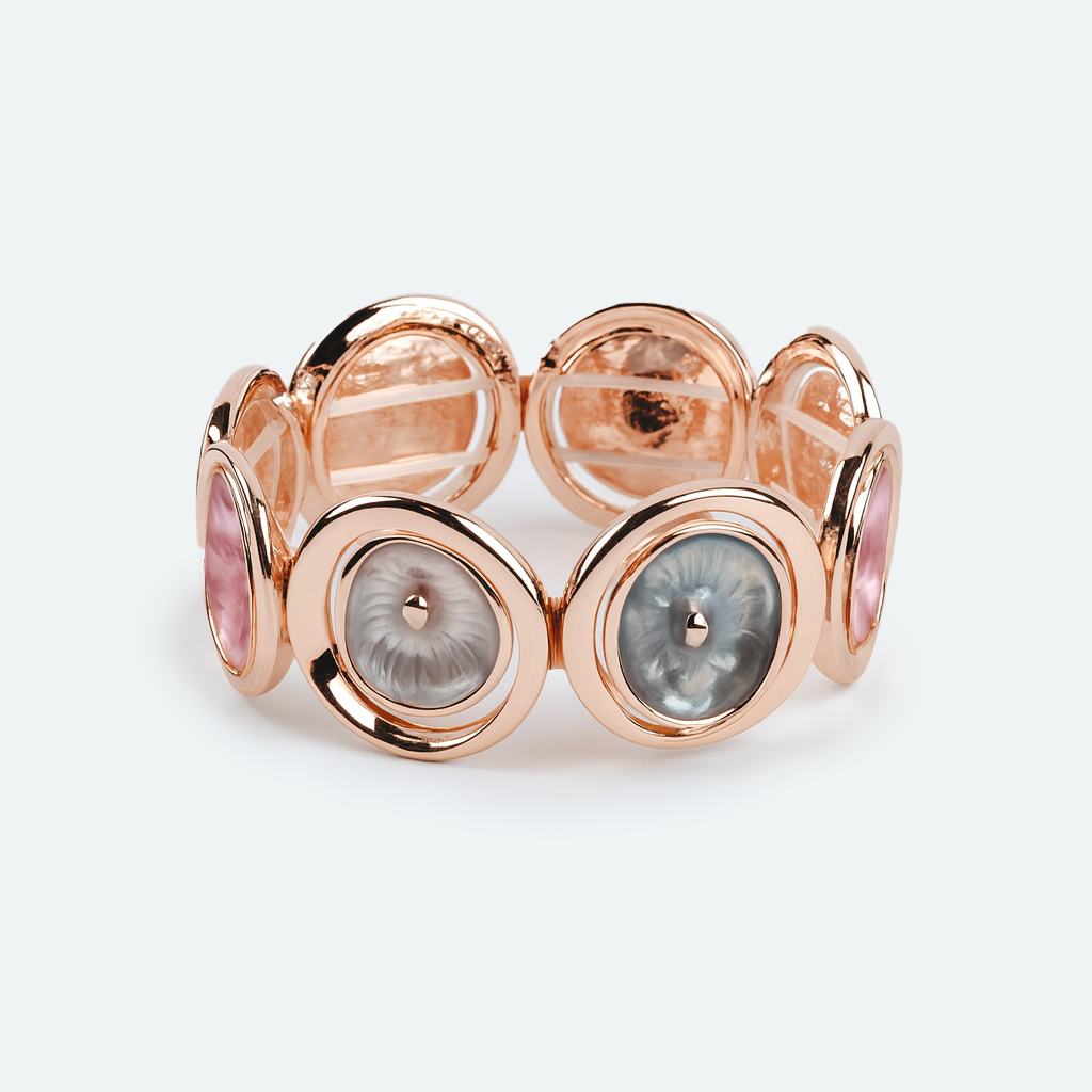 Aanura Midnight Rose Enamel Bracelet