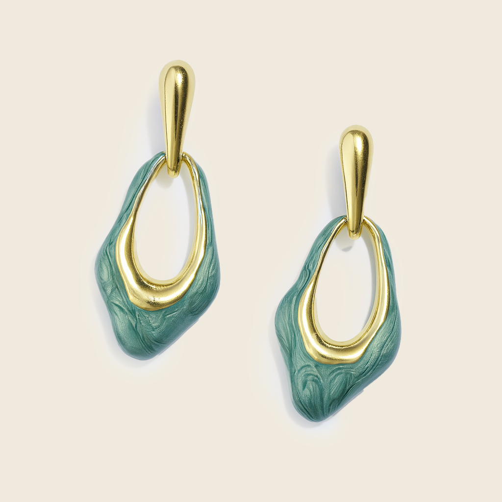 Aanura Ocean Wave Drop Earrings