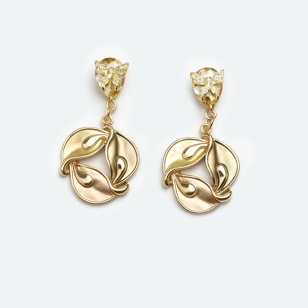 Aanura Blossom Pearl Drop Earrings