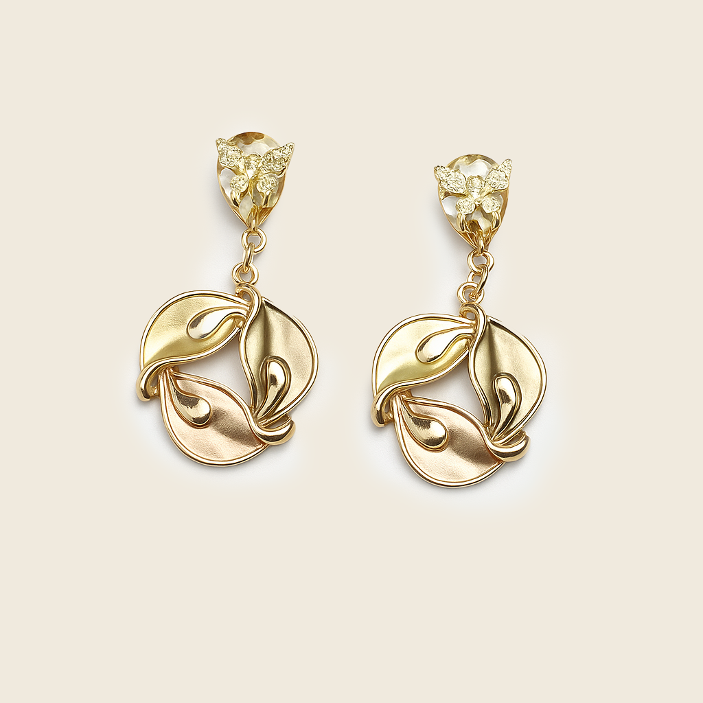 Aanura Blossom Pearl Drop Earrings