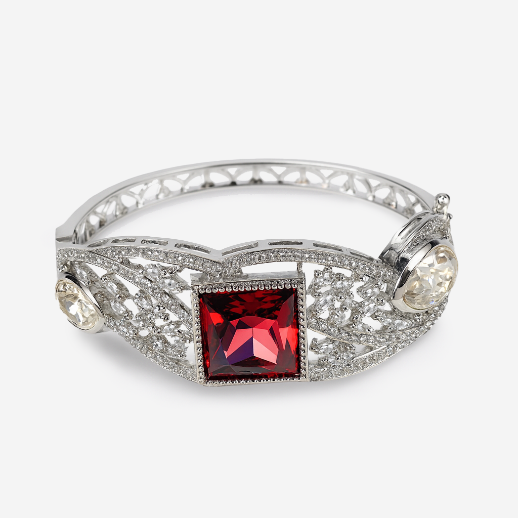 Aanura Emerald Grace Silver Bracelet