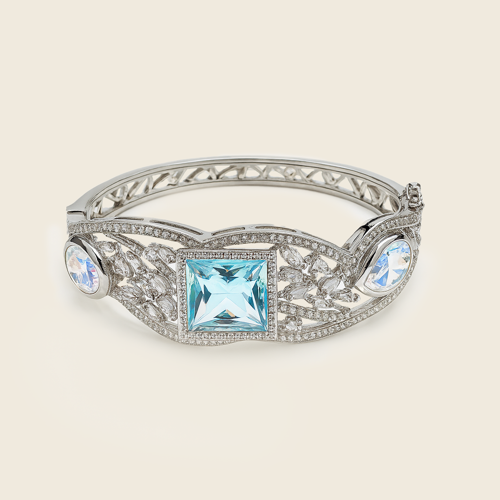 Aanura Emerald Grace Silver Bracelet