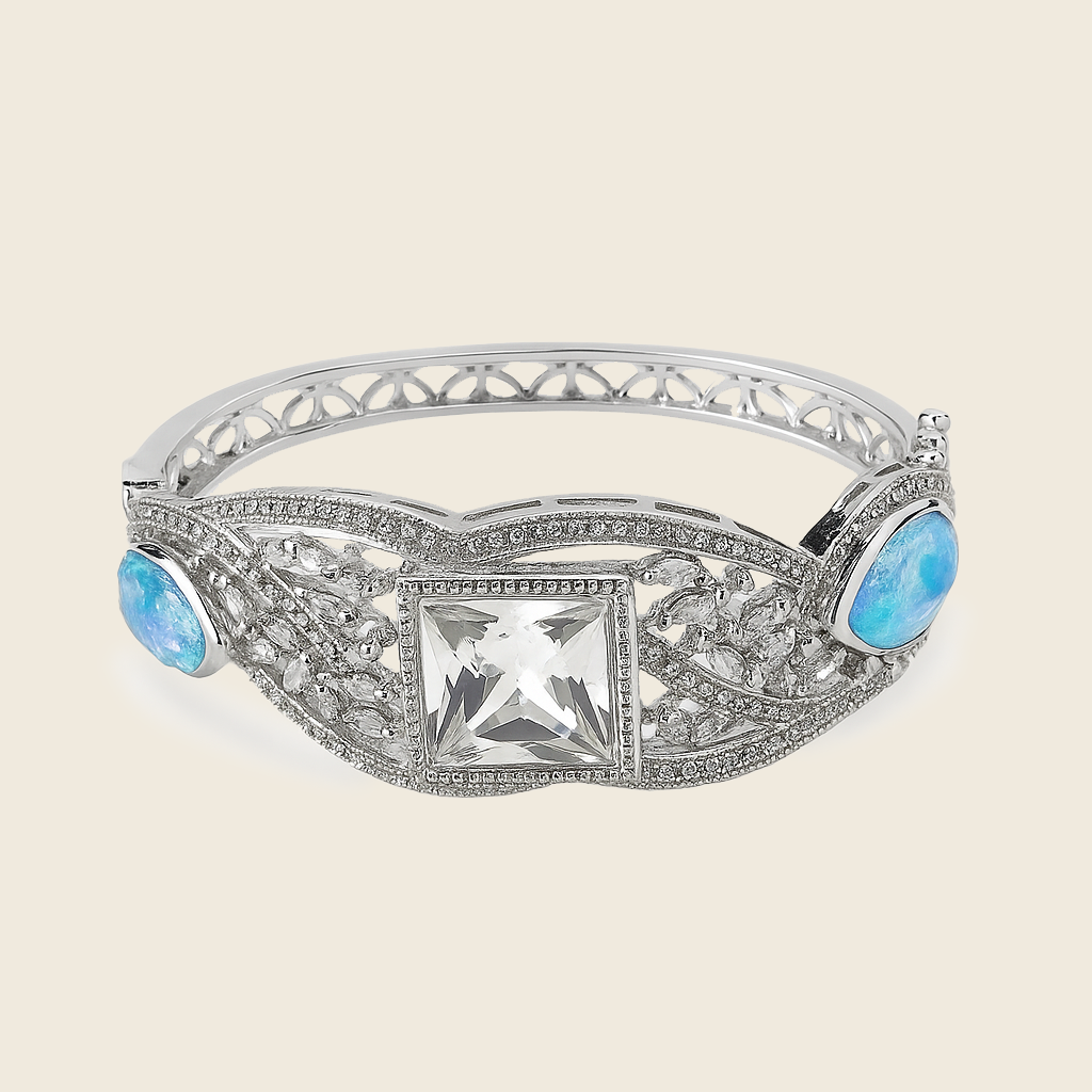 Aanura Emerald Grace Silver Bracelet
