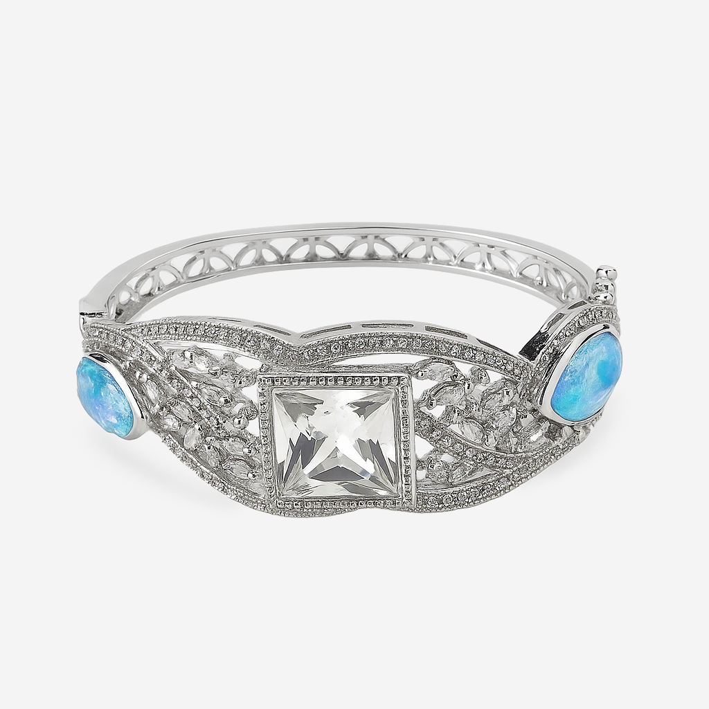 Aanura Emerald Grace Silver Bracelet