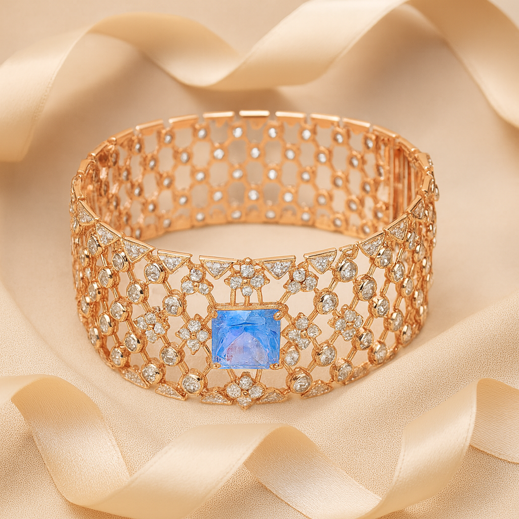 Aanura Emerald Glow Rose Bracelet