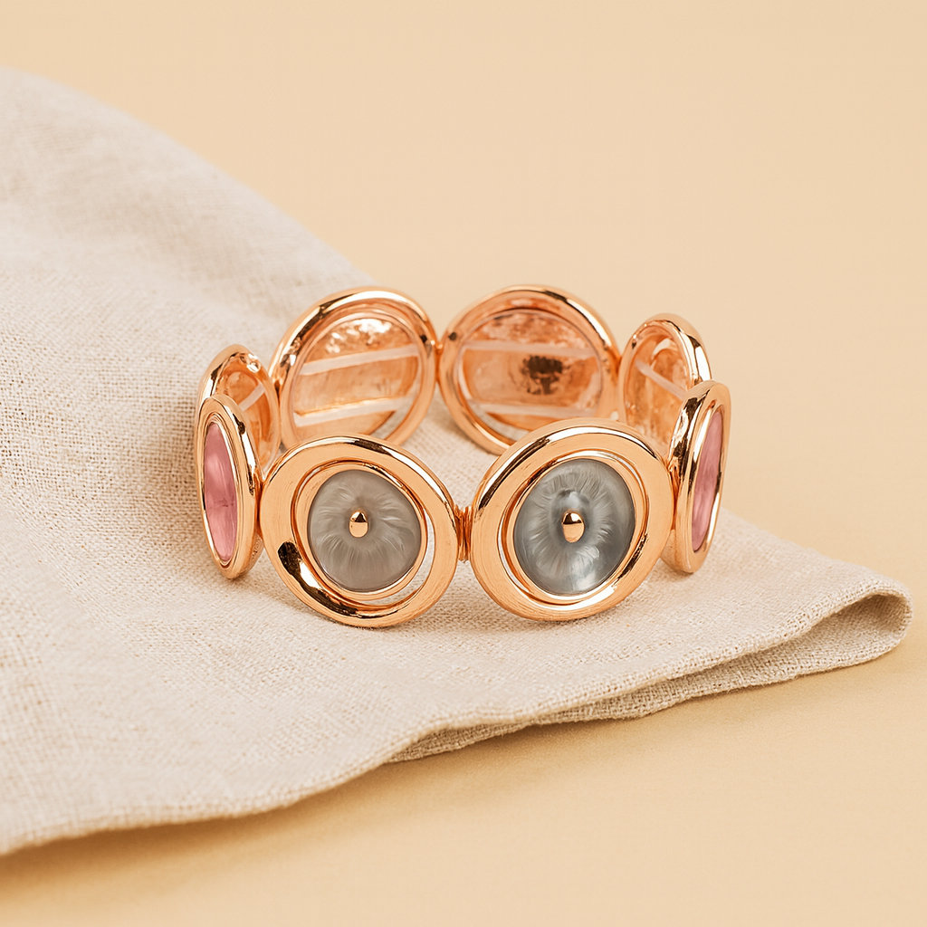 Aanura Midnight Rose Enamel Bracelet