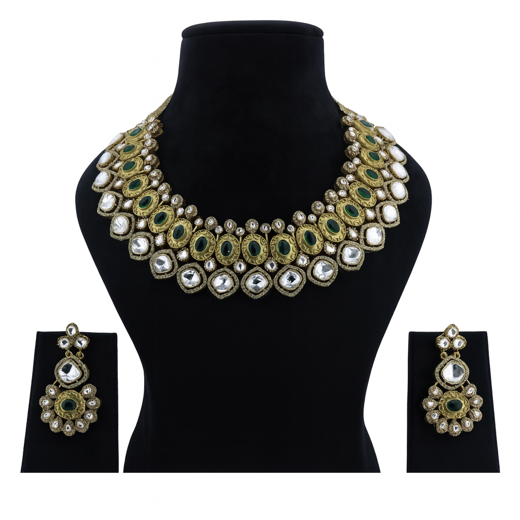 Aanura Bridal Kundan Choker Necklace