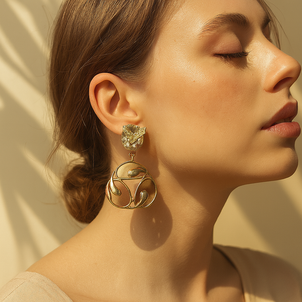Aanura Blossom Pearl Drop Earrings