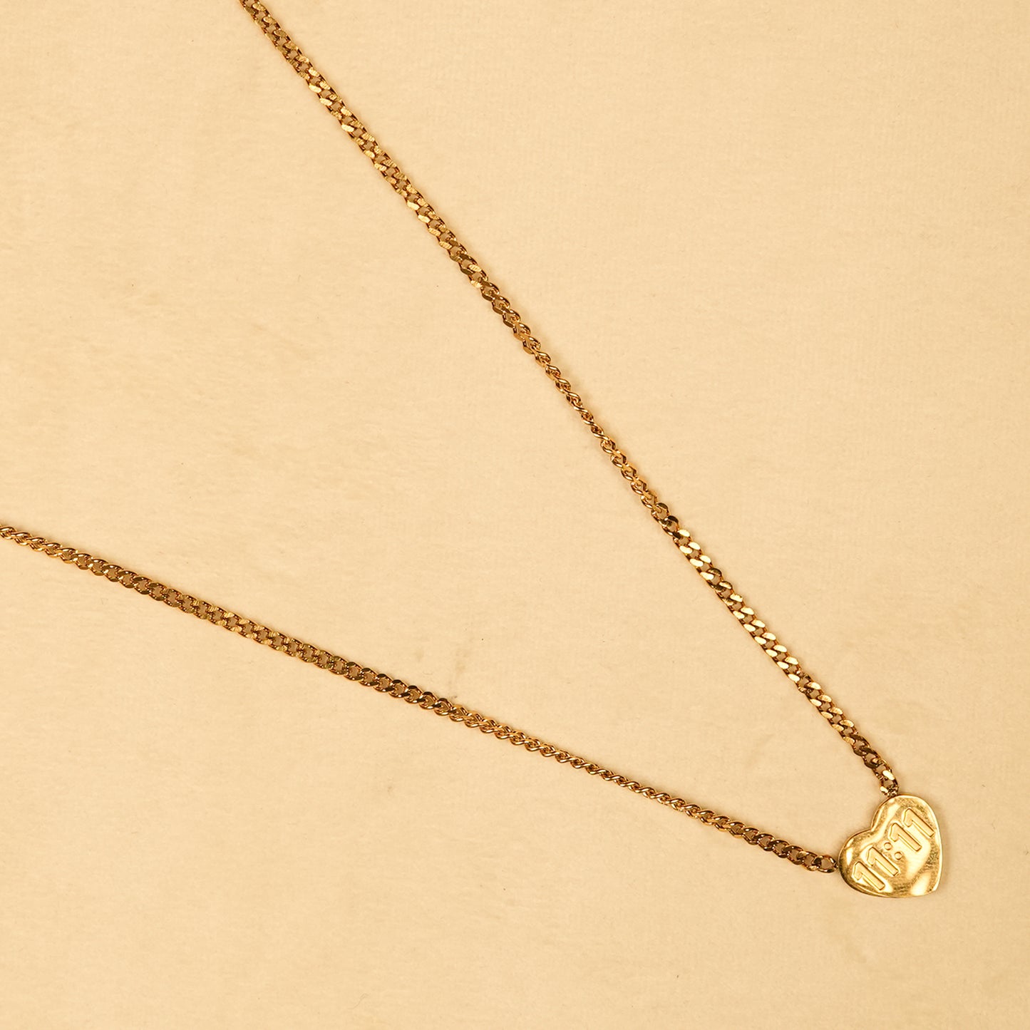 Aanura Heart Lock Chain Necklace