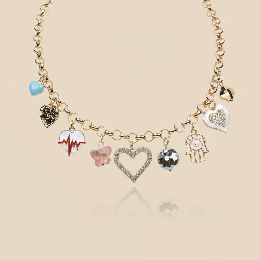 Aanura Gold Charm Necklace