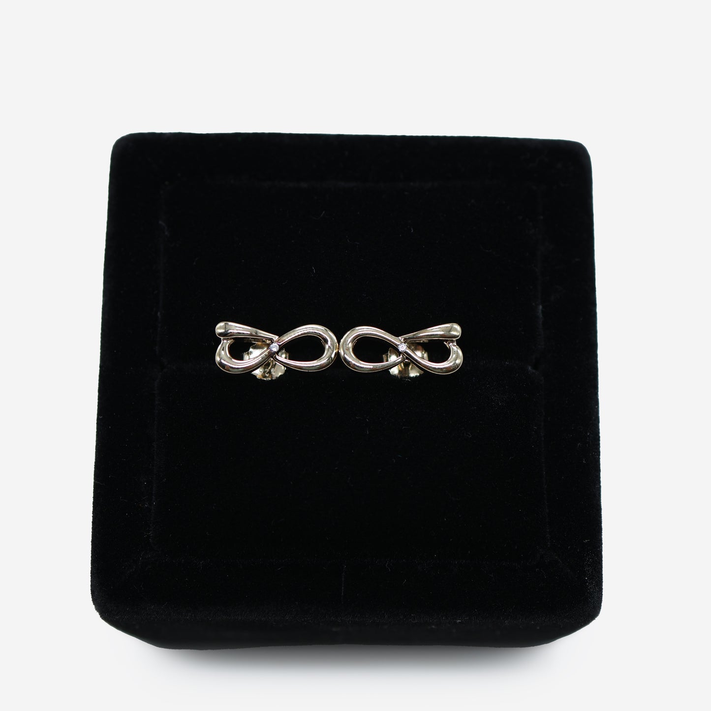 Aanura Infinity Stud Earrings in 18K Gold Plated 925 Silver