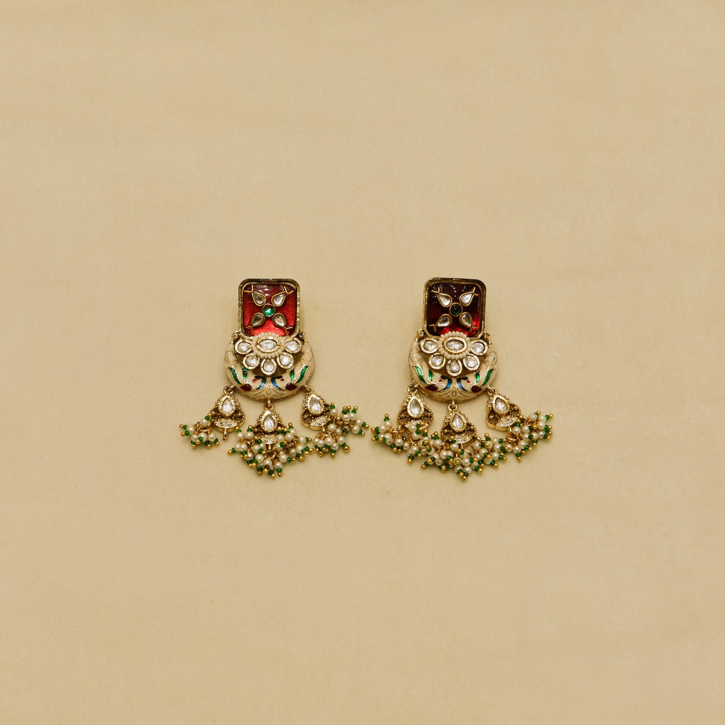 Aanura Rajasthani Meenakari Kundan Choker Necklace