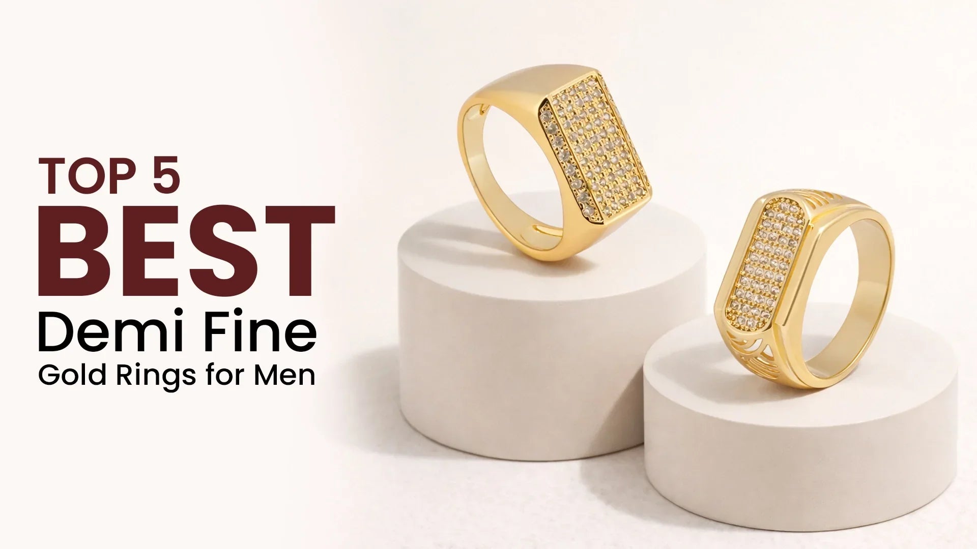 Top Demi Fine Gold Ring for Men: Best Mens Rings &amp; Latest Ring Design for Men