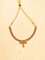 Aanura Gold Plated Layered Necklace & Earring Set