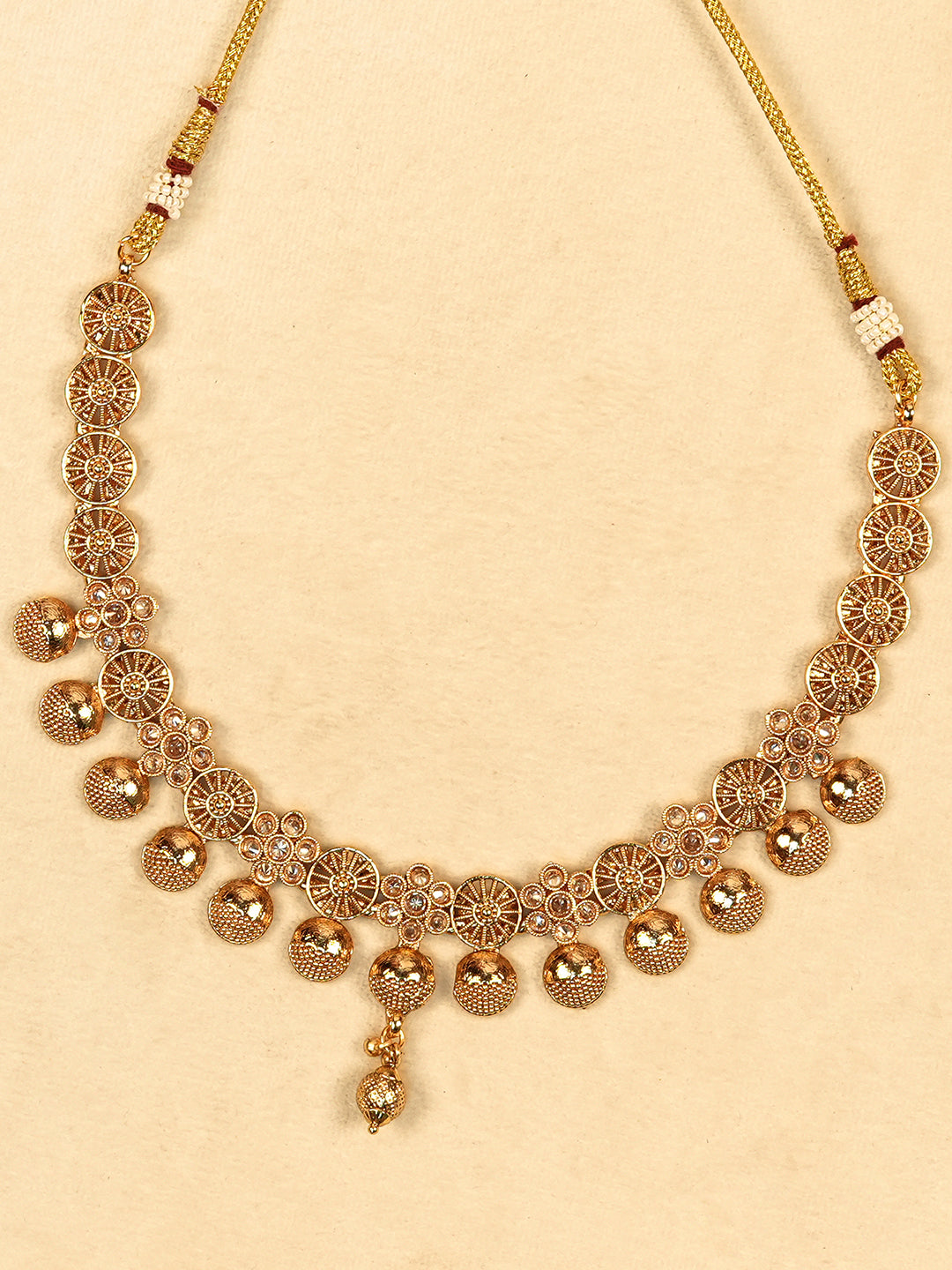 Aanura Gold Plated Heritage Disc Necklace Set