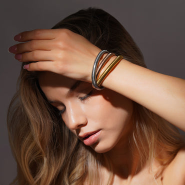 Aanura Triple Coil Statement Bracelet