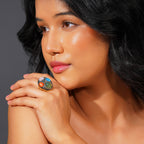 18K Gold Plated Multi-Stone Anti-Tarnish Waterproof Ring