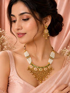 Aanura Gold Plated Heritage Necklace Set