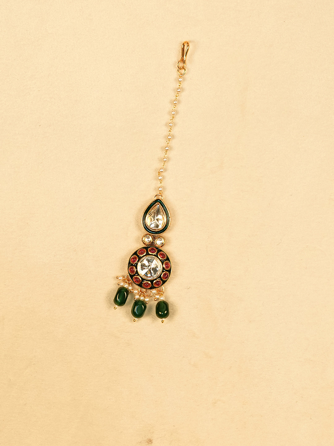 Aanura Gold Plated Traditional Necklace & Earring Set