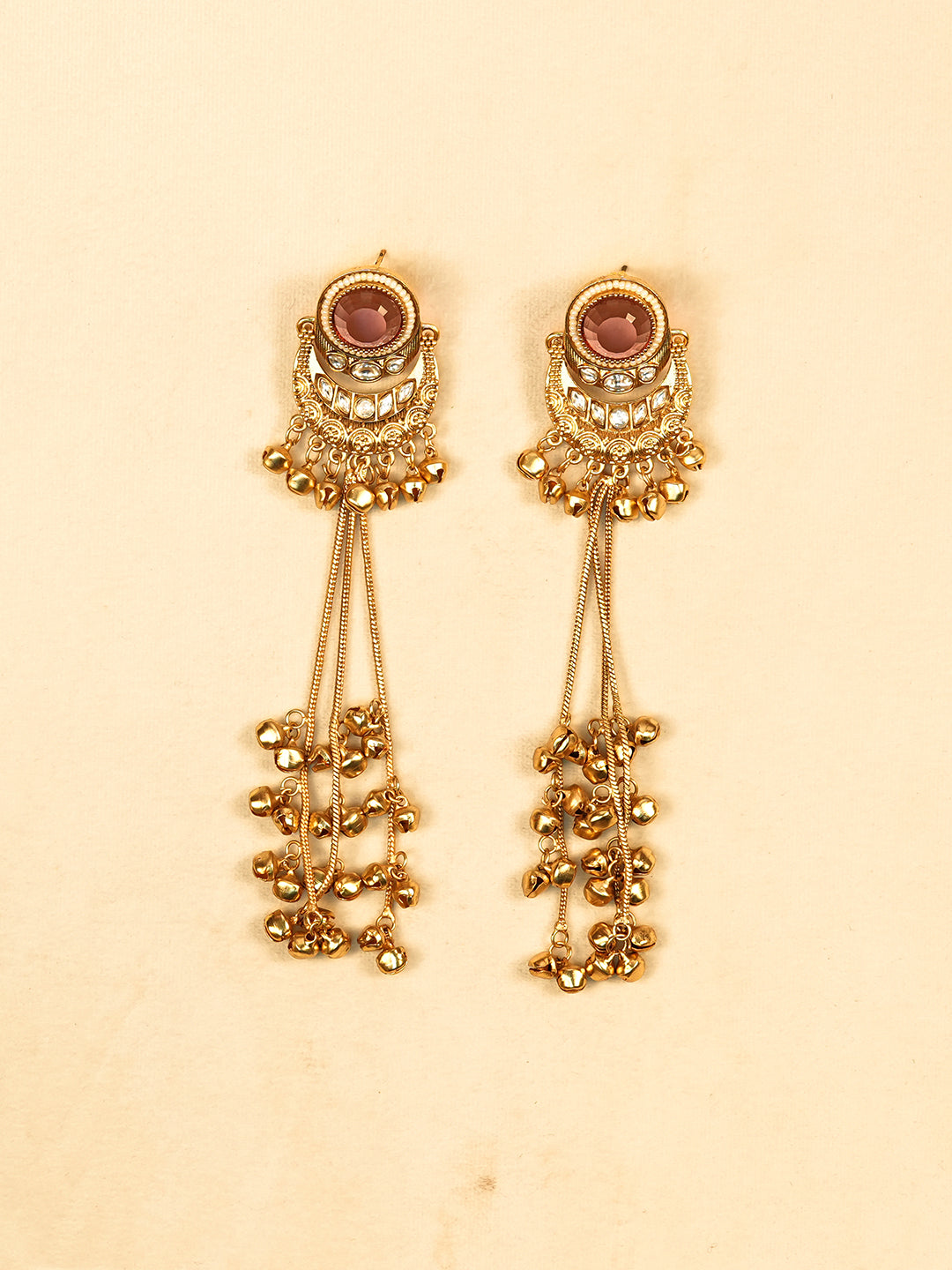 Aanura Gold Plated Chandrika Drop Earrings