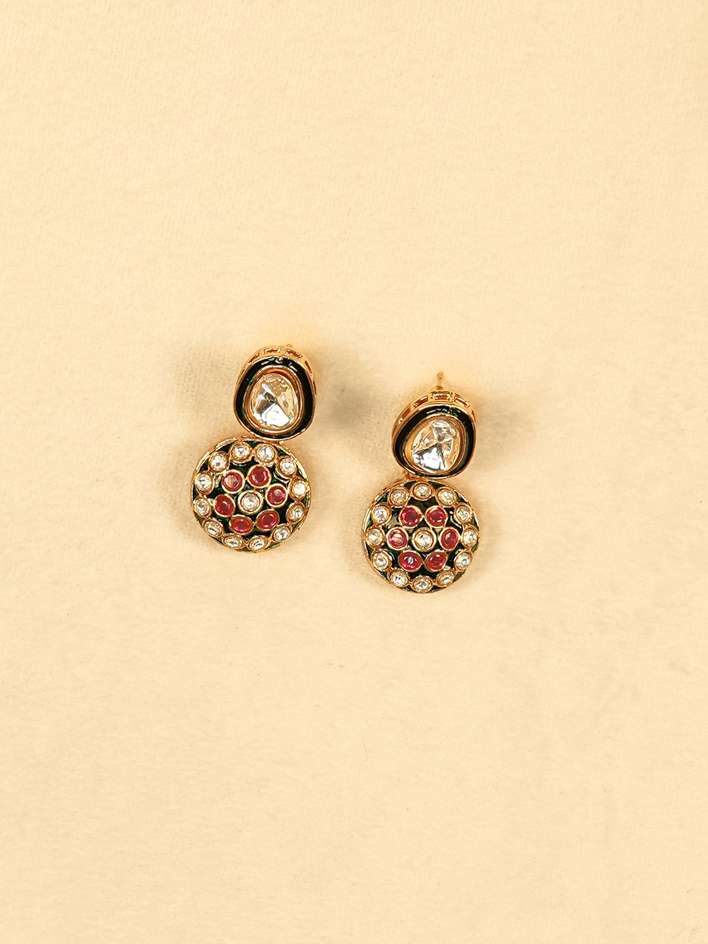 Aanura Gold Traditional Necklace & Earring Set