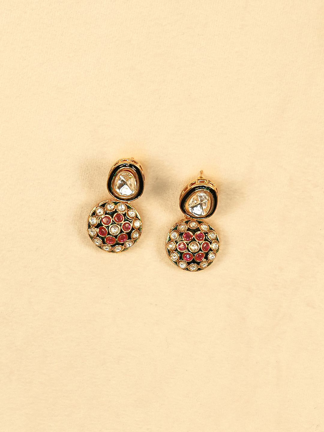 Aanura Gold Traditional Necklace & Earring Set