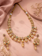 Aanura Gold Plated Heritage Disc Necklace Set