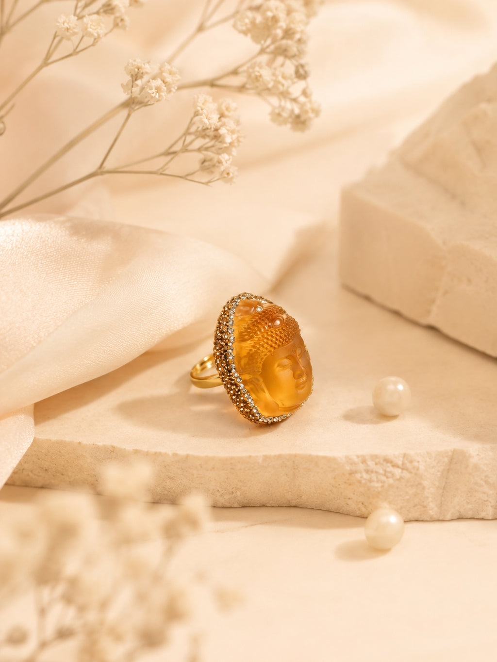 18K Gold Plated Luxe Dome Anti-Tarnish Waterproof Ring