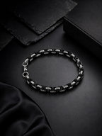 Aanura Dual-Tone Stainless Steel Bracelet For Men