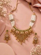 Aanura Gold Plated Heritage Necklace Set