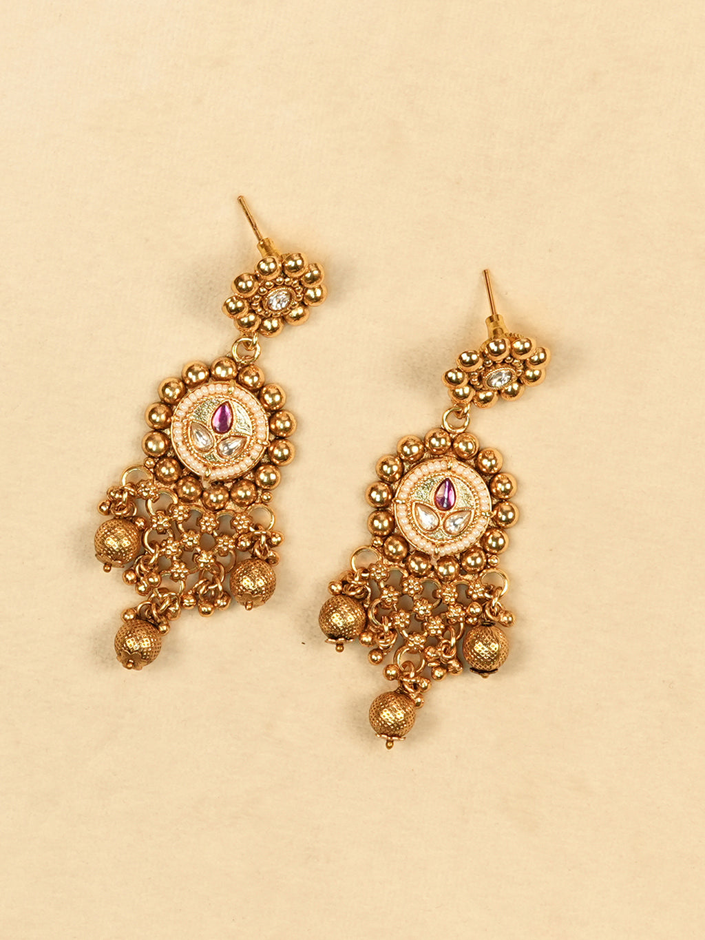 Aanura Gold Plated Heritage Necklace Set