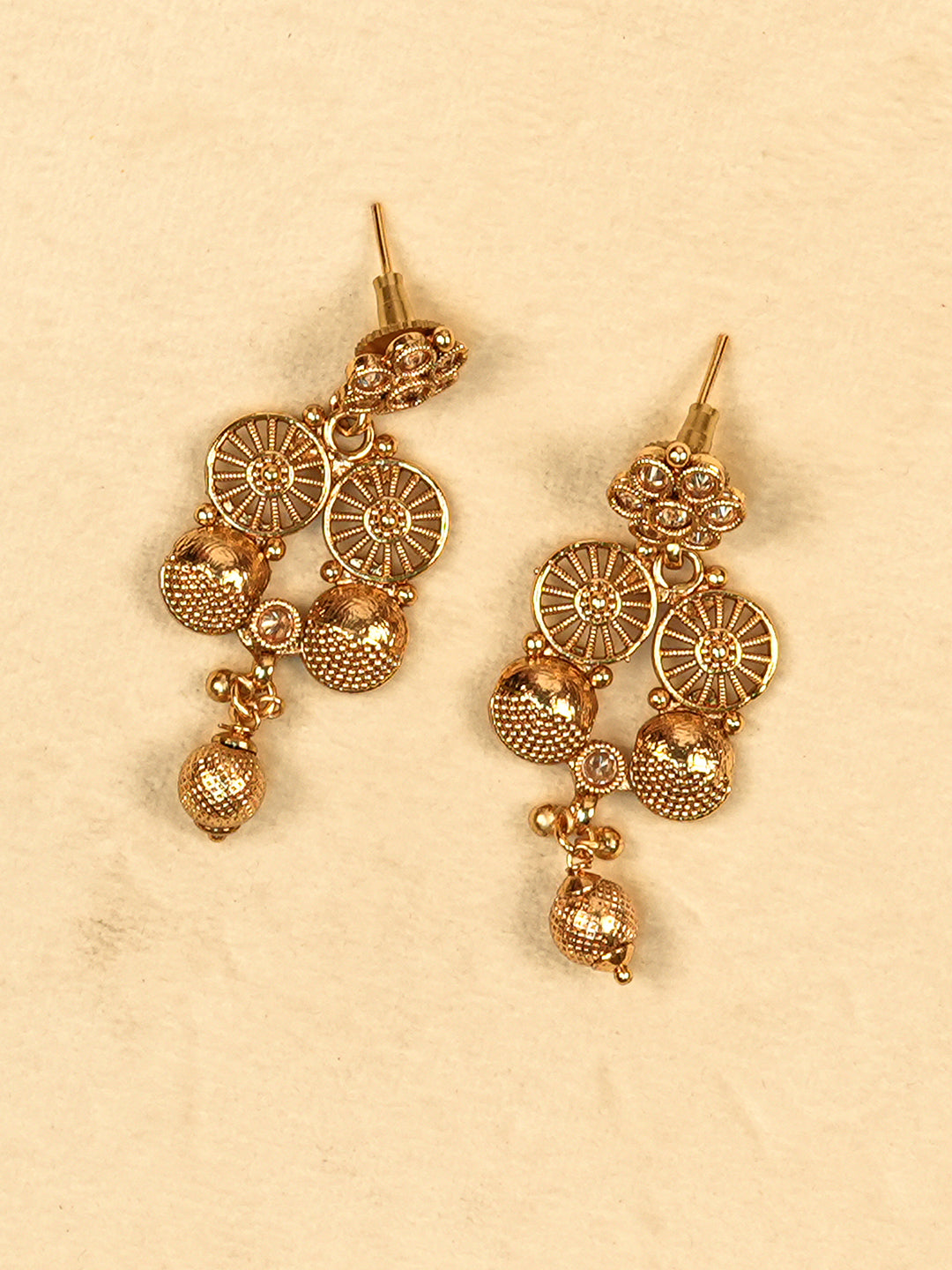 Aanura Gold Plated Heritage Disc Necklace Set