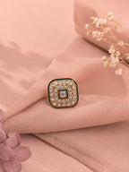Aanura Ornate Square Adjustable Statement Ring