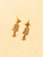 Aanura Gold Plated Layered Necklace & Earring Set