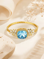 Aanura Regal Ruby Glow Gold Bracelet