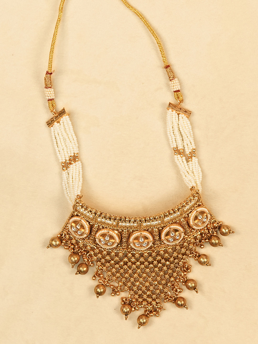 Aanura Gold Plated Heritage Necklace Set