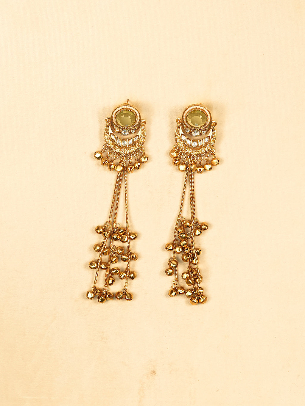 Aanura Gold Plated Chandrika Drop Earrings