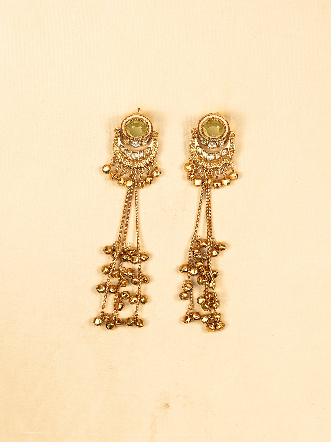 Aanura Gold Plated Chandrika Drop Earrings