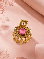Aanura Ornate Crescent Adjustable Statement Ring