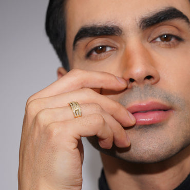 Aanura Pavé Ridge Men’s Ring