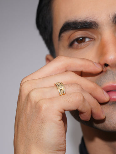 Aanura Pavé Ridge Men’s Ring