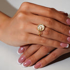 18K Gold Plated Minimal Anti-Tarnish Waterproof Ring