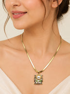 Aanura Gold Solitaire Necklace