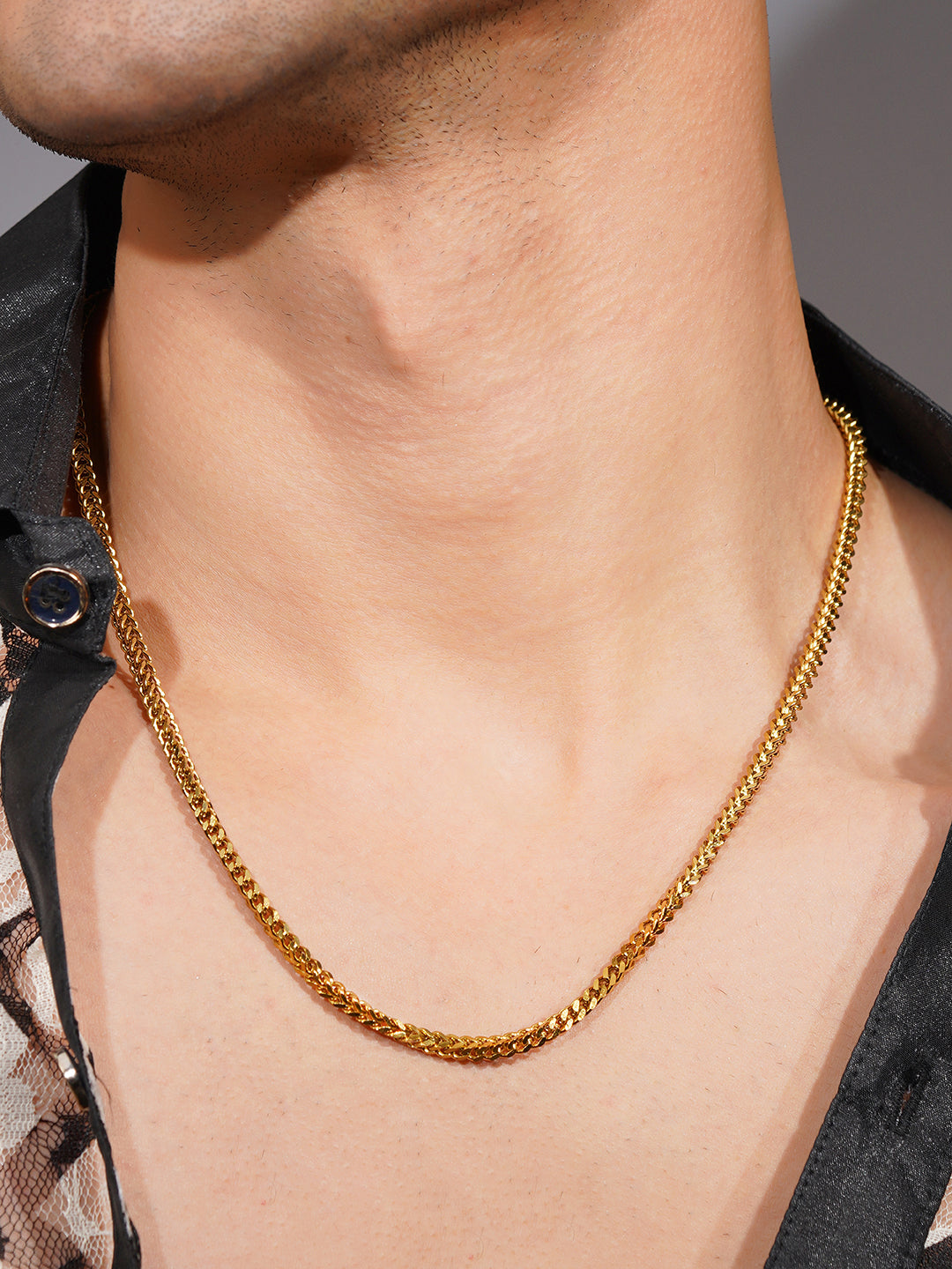 Aanura Men's Gold-Plated Chain