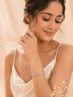 Aanura Diamond Elegance Silver Bracelet