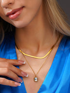 Aanura Dual Layer Pendant Chain Necklace