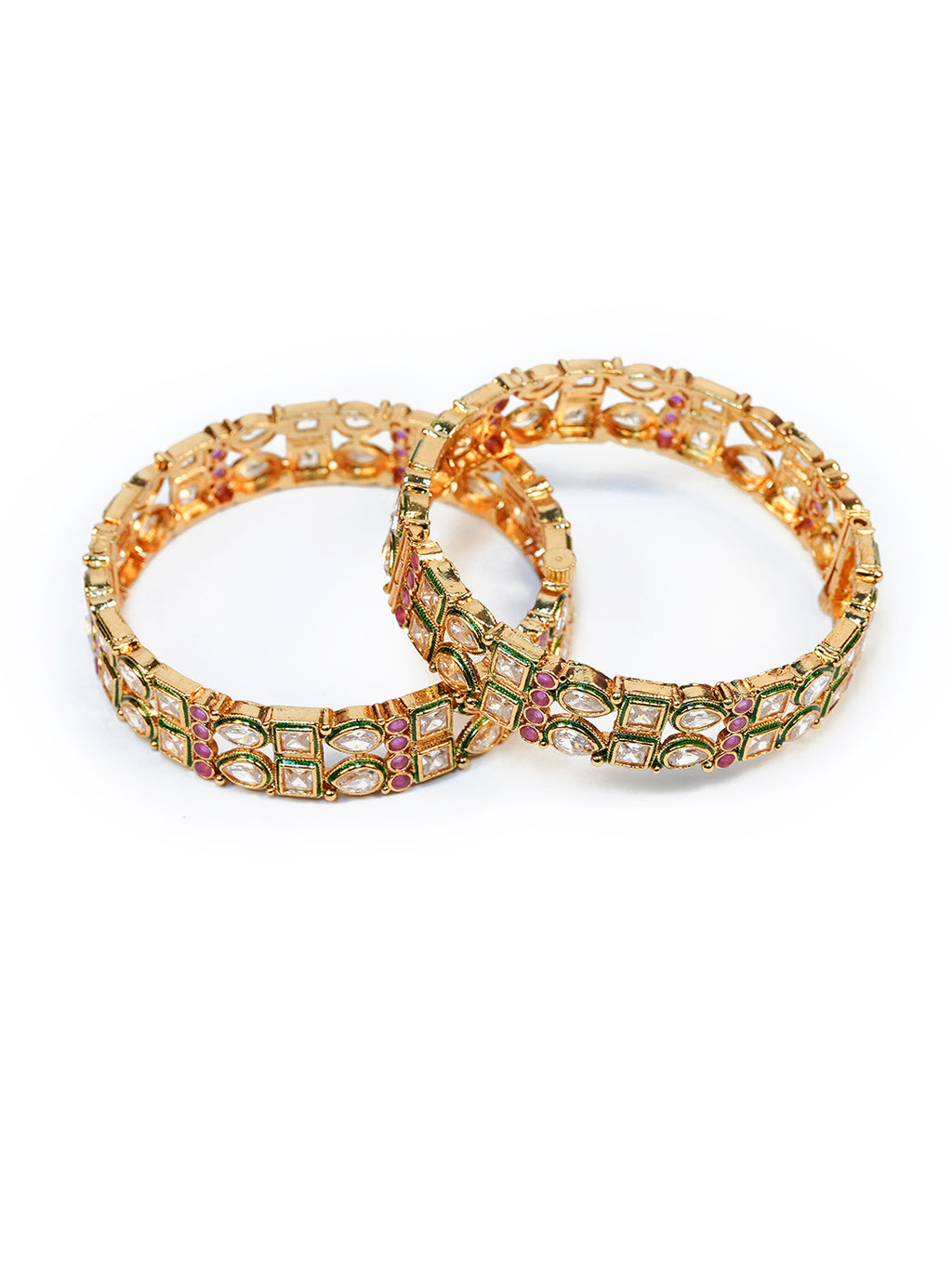 Aanura Classic Stone-Set Gold Plated Bracelet